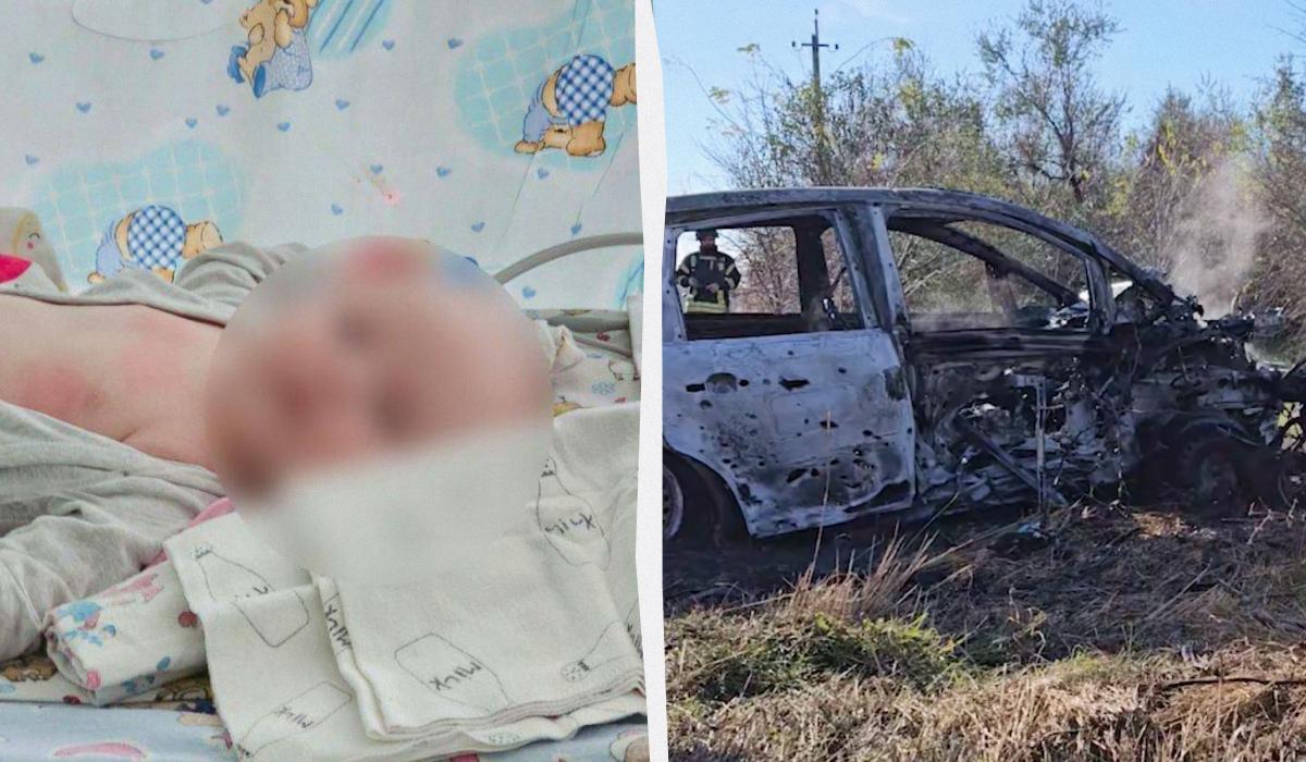 В Херсонской ОВА рассказали о состоянии 2-месячного ребенка, пострадавшего в результате атаки РФ / коллаж УНИАН, фото Александра Прокудина, скриншот В Херсонской ОВА рассказали о состоянии 2-месячного ребенка, пострадавшего в результате атаки РФ / коллаж УНИАН, фото Александра Прокудина, скриншот