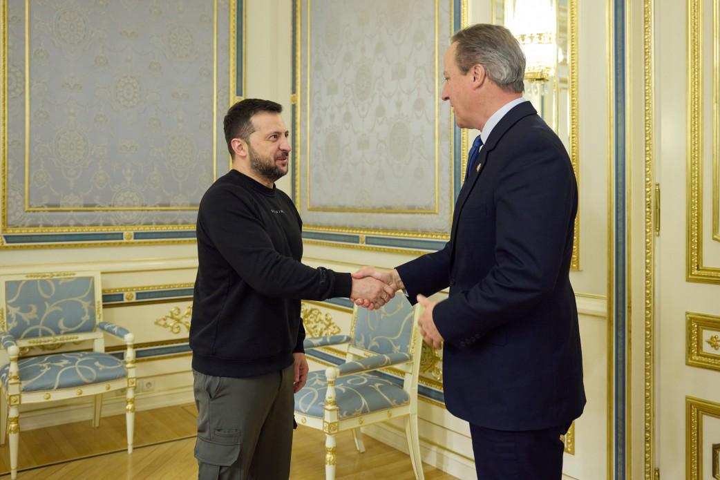 Зеленський зустрівся з Девідом Камероном / фото president.gov.ua Зеленський зустрівся з Девідом Камероном / фото president.gov.ua
