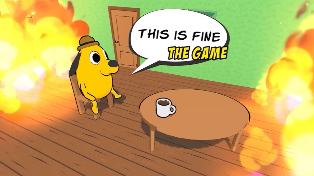 По знаменитому мему с собакой «This is fine» сделали игру - она доступна бесплатно / Скриншот По знаменитому мему с собакой «This is fine» сделали игру - она доступна бесплатно / Скриншот