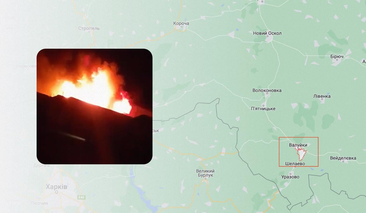У російських Валуйках сталася пожежа у військовому госпіталі / колаж УНІАН, скріншот У російських Валуйках сталася пожежа у військовому госпіталі / колаж УНІАН, скріншот