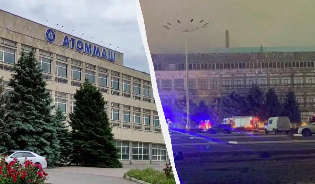 Пожежа на "Атоммаші" / Колаж УНІАН / Скріншот, "Блокнот" Пожежа на "Атоммаші" / Колаж УНІАН / Скріншот, "Блокнот"