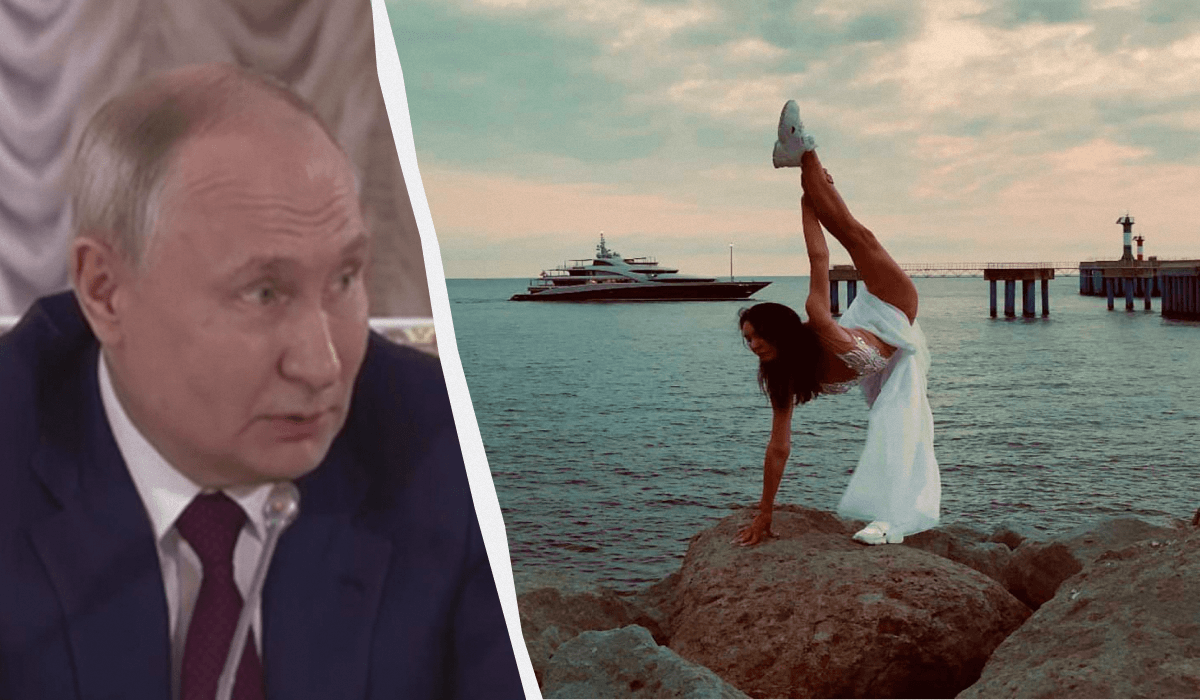 На фоне яхты фотографировалась подруга Алины Кабаевой Наталья Белугина / коллаж УНИАН, фото Досье, скриншот На фоне яхты фотографировалась подруга Алины Кабаевой Наталья Белугина / коллаж УНИАН, фото Досье, скриншот