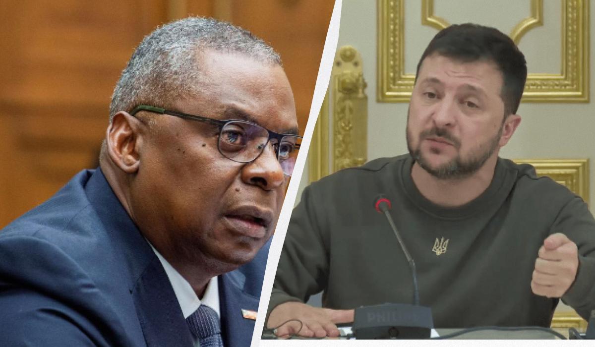 Встреча Ллойда Остина с Владимиром Зеленским уже состоялась / коллаж УНИАН с фото REUTERS и скриншота Встреча Ллойда Остина с Владимиром Зеленским уже состоялась / коллаж УНИАН с фото REUTERS и скриншота