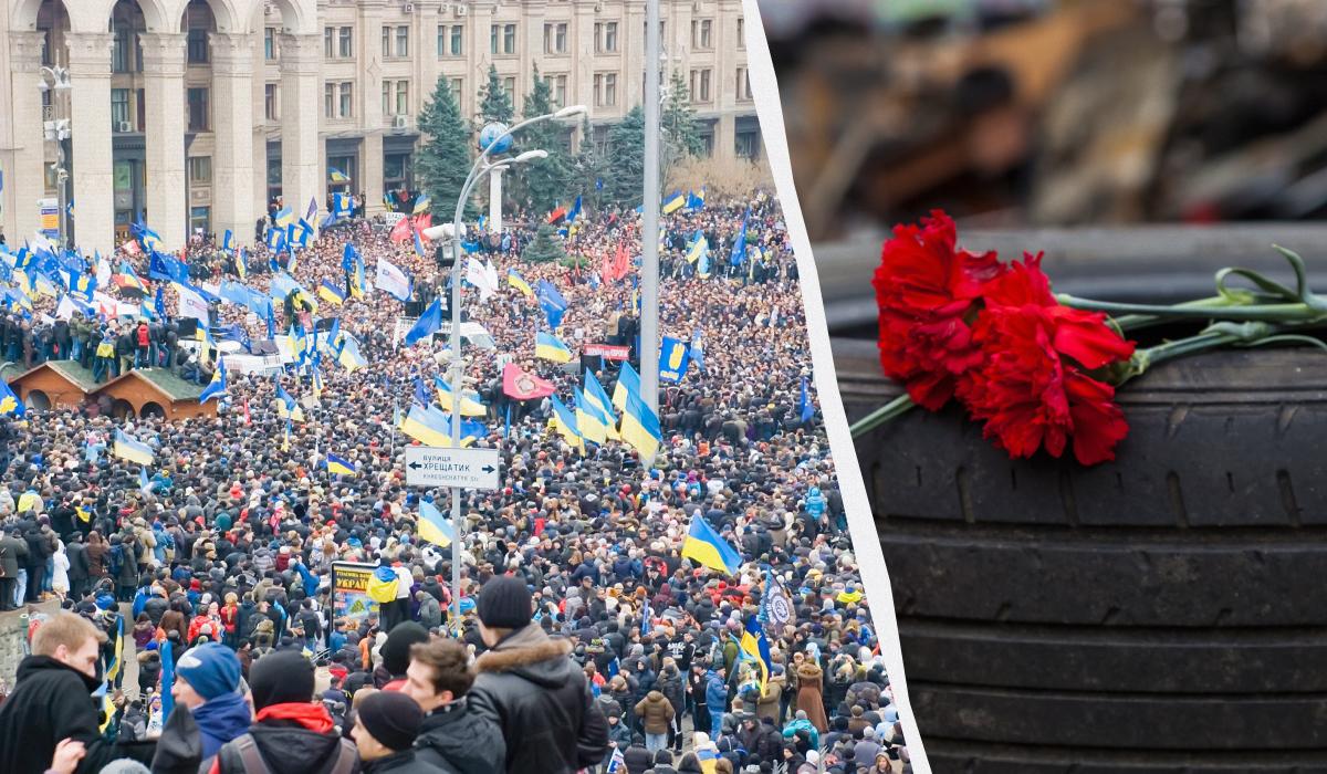 Революция Достоинства 2013 года / колаж УНІАН, ua.depositphotos.com