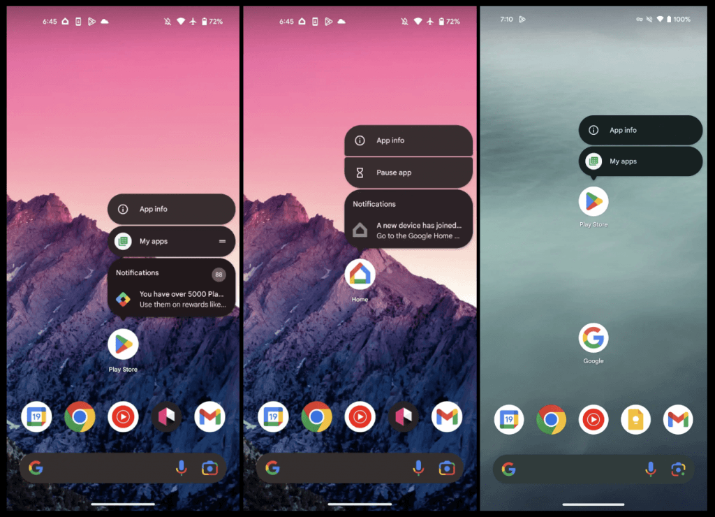 Долгое нажатие на иконку Android-приложения больше не покажет уведомлений / фото Gizhina Долгое нажатие на иконку Android-приложения больше не покажет уведомлений / фото Gizhina