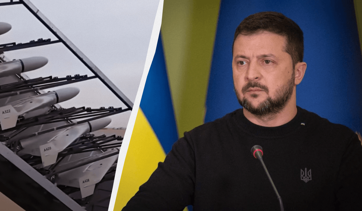 Зеленський прокоментував атаку "шахедів" / Колаж УНІАН, фото president.gov.ua, скриншот Зеленський прокоментував атаку "шахедів" / Колаж УНІАН, фото president.gov.ua, скриншот