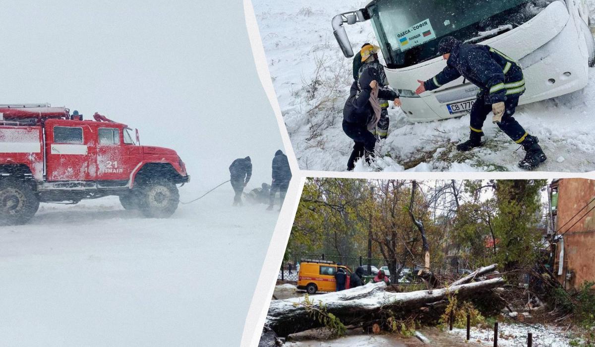 Украина борется с последствиями старшного зимнего шторма / коллаж УНИАН, фото ГСЧС, Одесский горсовет Украина борется с последствиями старшного зимнего шторма / коллаж УНИАН, фото ГСЧС, Одесский горсовет