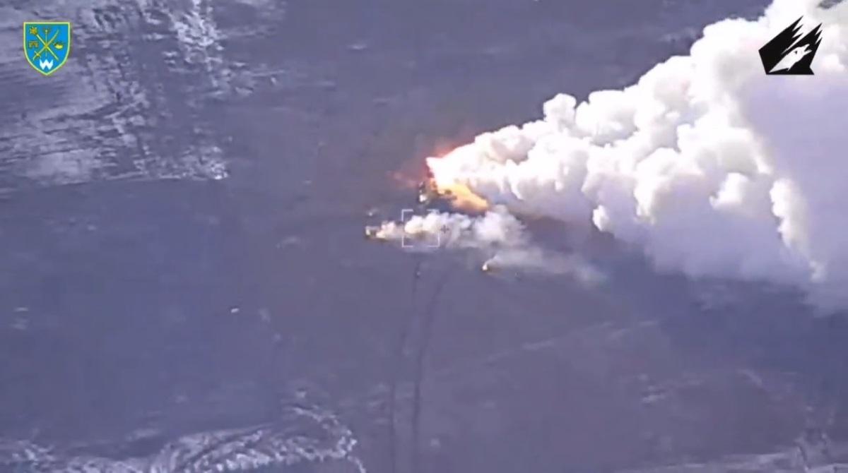 Украинские военные показали, как уничтожили российский "Бук-М3" / скриншот видео