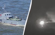 В Крыму поражены десантные катера РФ с экипажем и бронетехникой, - ГУР (видео)