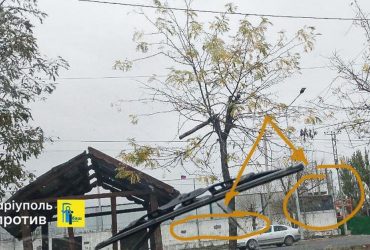 В окупованому Маріуполі з'явилися імпровізовані військові бази росіян (фото)