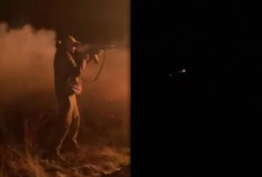 Як збивали дрони РФ: видовищна робота військового на півдні (відео)