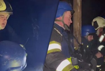 Вже не повернемося додому: команда ДСНС потрапила під атаку дронів на Київ (відео)