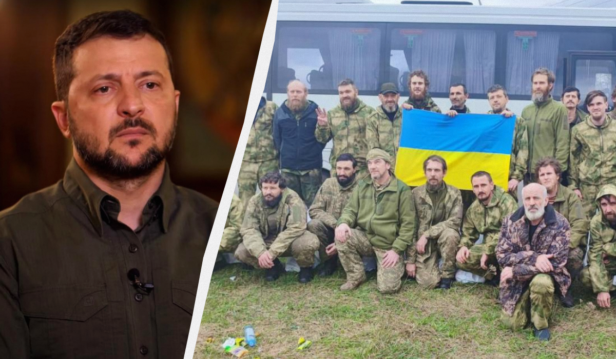Зеленський заперечує повне припинення обміну полоненими / колаж УНІАН, фото t.me/ermaka2022, кадр з відео Зеленський заперечує повне припинення обміну полоненими / колаж УНІАН, фото t.me/ermaka2022, кадр з відео