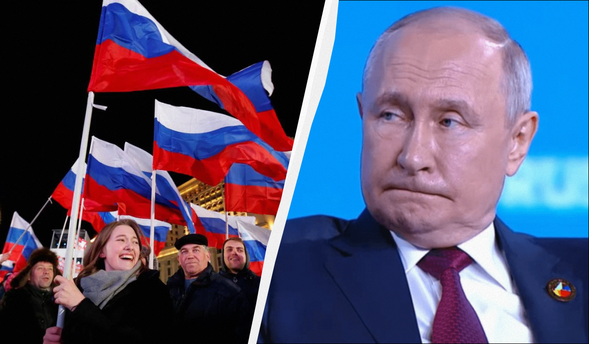 Путін мріє значно збільшити населення Росії / колаж УНІАН, фото REUTERS, кадр з відео Путін мріє значно збільшити населення Росії / колаж УНІАН, фото REUTERS, кадр з відео