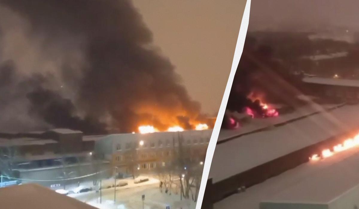 Пожар в Москве / Коллаж УНИАН / Скриншоты Пожар в Москве / Коллаж УНИАН / Скриншоты