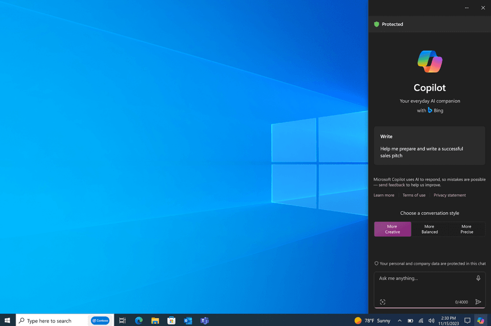 Вийшло оновлення Windows 10 з підтримкою ШІ-асистента Copilot / фото Microsoft