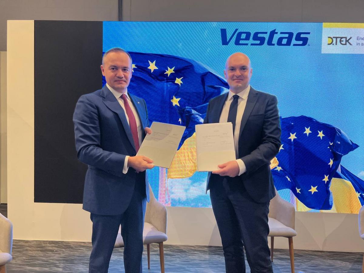 Інвестиції під час війни: ДТЕК і Vestas побудують найбільшу вітрову електростанцію в Україні за 450 мільйонів євро Інвестиції під час війни: ДТЕК і Vestas побудують найбільшу вітрову електростанцію в Україні за 450 мільйонів євро