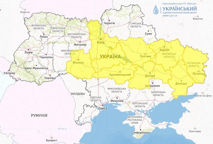 В Україні 11 грудня очікується ожеледиця на дорогах / фото Укргідрометцентр В Україні 11 грудня очікується ожеледиця на дорогах / фото Укргідрометцентр