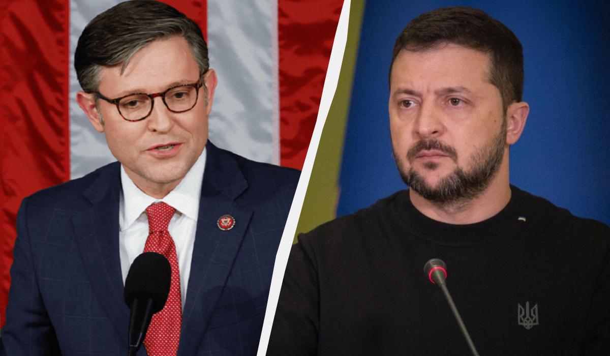 Зеленский встретился с Майком Джонсоном / коллаж УНИАН, фото president.gov.ua, скриншот Зеленский встретился с Майком Джонсоном / коллаж УНИАН, фото president.gov.ua, скриншот