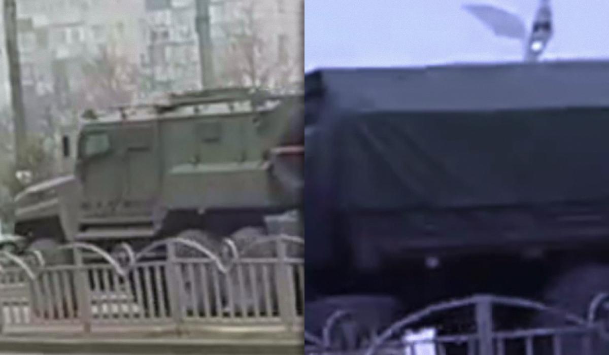 Оккупанты тянут через Мариуполь танки и системы ПВО, заявил советник мэра Петр Андрющенко / коллаж УНИАН, фото скриншот Оккупанты тянут через Мариуполь танки и системы ПВО, заявил советник мэра Петр Андрющенко / коллаж УНИАН, фото скриншот