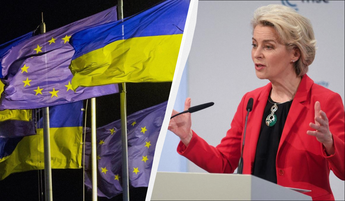 Фон дер Ляйєн пообіцяла Україні додаткове фінансування / колаж УНІАН, фото УНІАН, REUTERS Фон дер Ляйєн пообіцяла Україні додаткове фінансування / колаж УНІАН, фото УНІАН, REUTERS