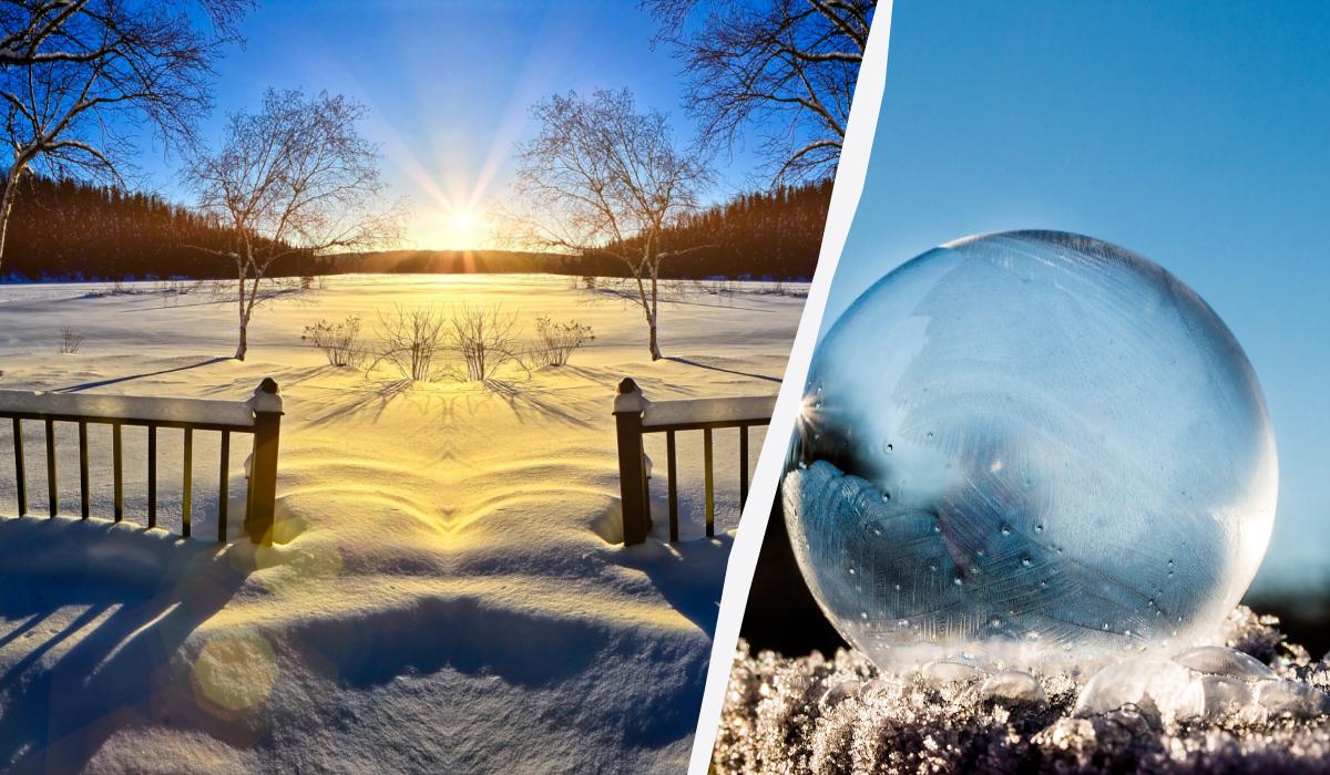 Зимнее солнцестояние 2023 / коллаж УНИАН, фото pixabay.com