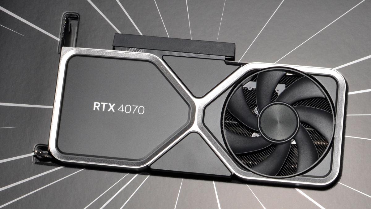 Найкращою ігровою відеокартою 2023 року стала NVIDIA GeForce RTX 4070. / фото Nvidia Найкращою ігровою відеокартою 2023 року стала NVIDIA GeForce RTX 4070. / фото Nvidia