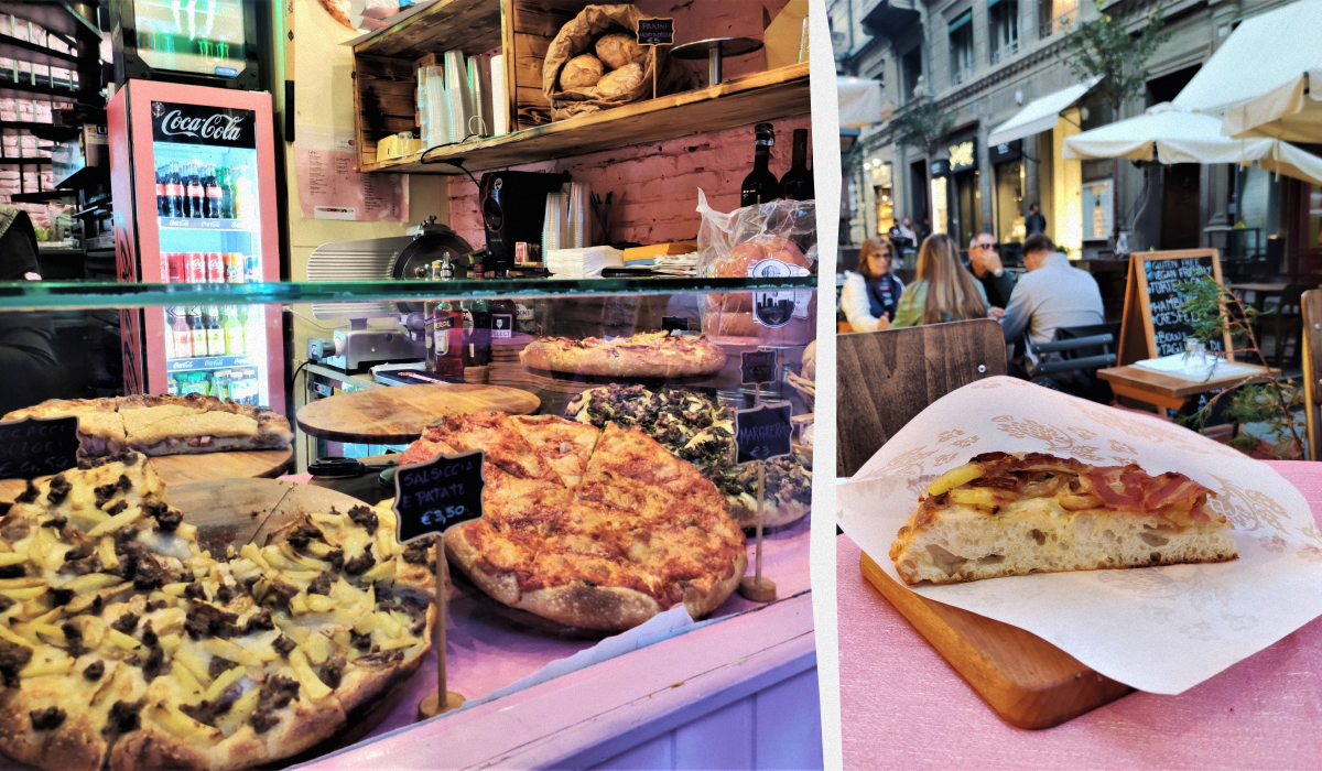 Пицца по кусочкам является популярным стрит-фудом в Италии / фото Марина Григоренко