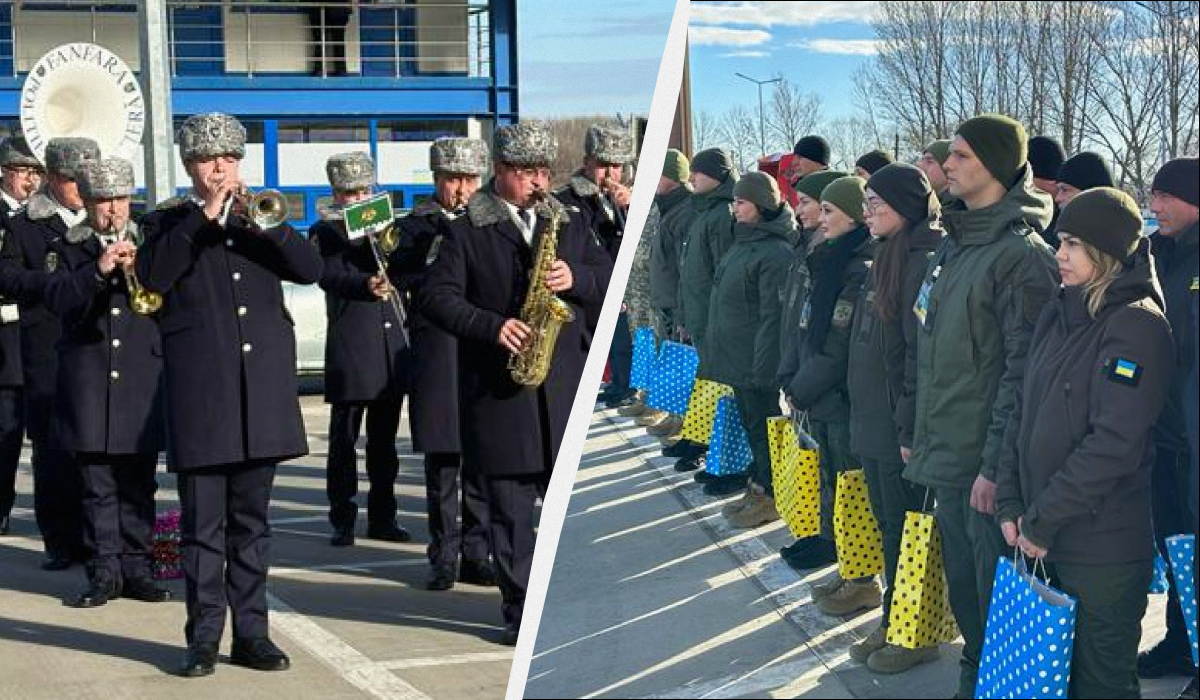 Окрім "концерту" відбувся обмін подарунками / фото facebook.com/SouthernBorderUkraine Окрім "концерту" відбувся обмін подарунками / фото facebook.com/SouthernBorderUkraine