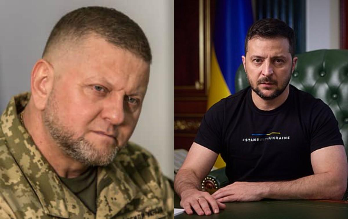 Валерій Залужний та Володимир Зеленський / колаж з фото Валерій Залужний та Володимир Зеленський / колаж з фото