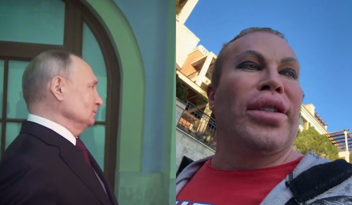 Саша Шпак потроллил Владимира Путина / коллаж УНИАН со скриншотов Саша Шпак потроллил Владимира Путина / коллаж УНИАН со скриншотов