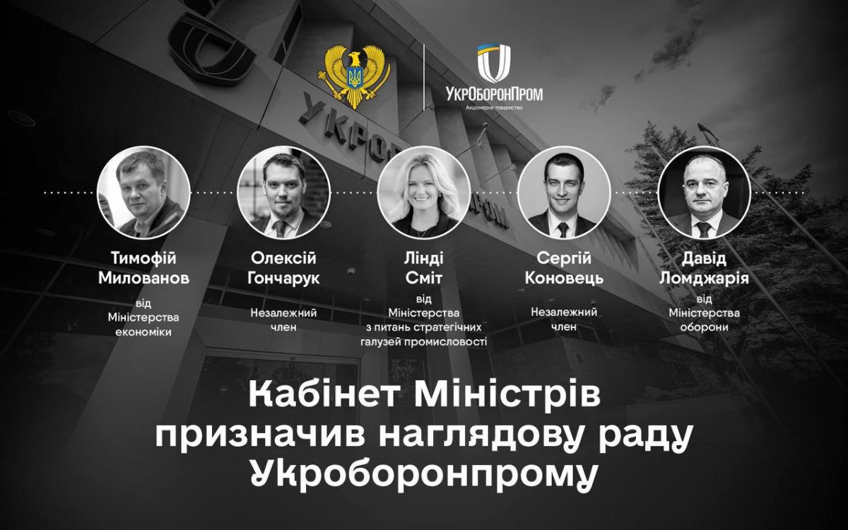 Правительство определило новый состав наблюдательного совета "Укроборонпрома" / Телеграм-канал Камышина Правительство определило новый состав наблюдательного совета "Укроборонпрома" / Телеграм-канал Камышина