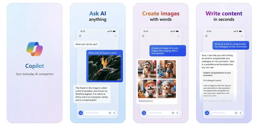 Microsoft выпустила приложение Copilot на iPhone и Android