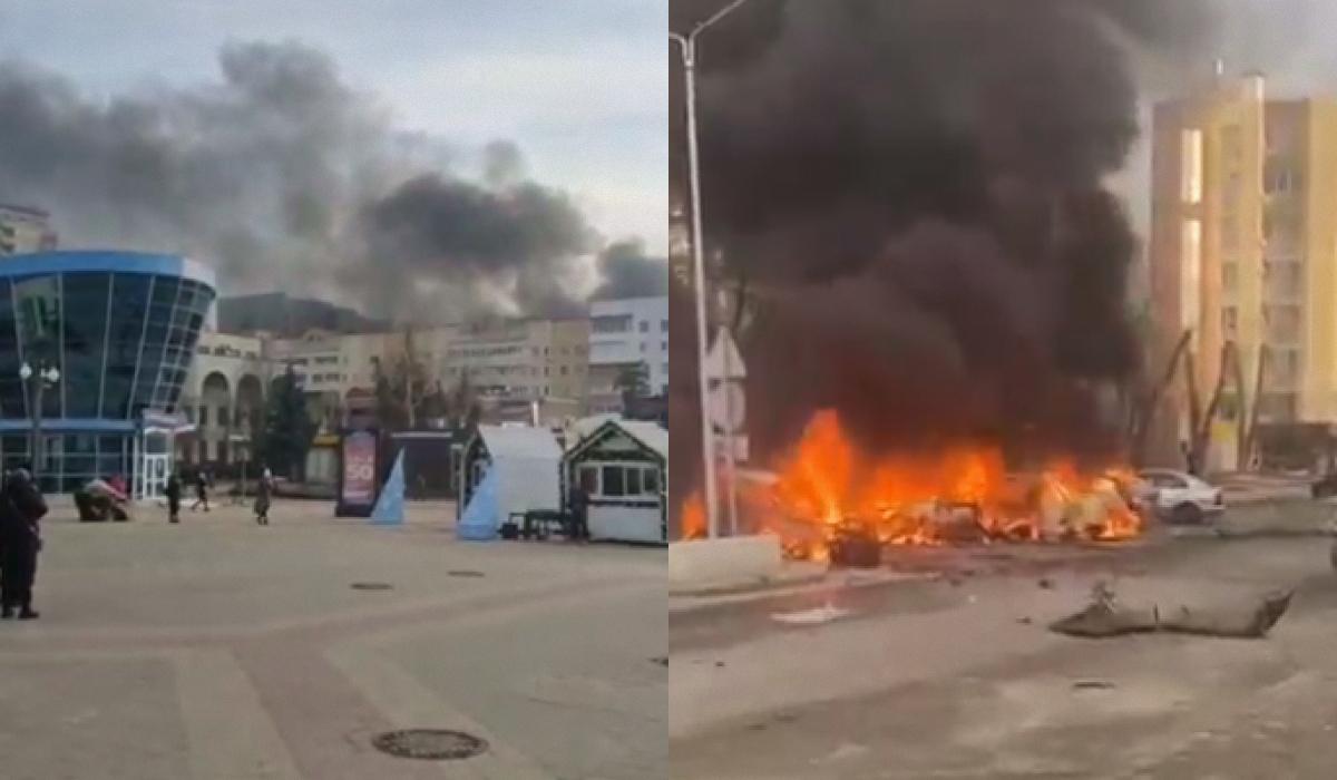 В Белгороде раздался взрыв / коллаж УНИАН, скриншот В Белгороде раздался взрыв / коллаж УНИАН, скриншот