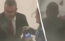 Польский пророссийский депутат потушил ханукальные свечи в Сейме огнетушителем (видео)
