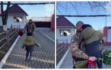 Встреча маленького мальчика с папой-воином довела украинцев до слез (видео)