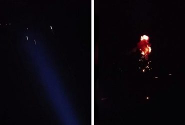 Воздушные силы показали яркую ночную работу бойцов ПВО по Шахедам (видео)