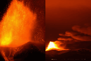 На Сицилії втретє за місяць сталося виверження вулкану Етна (відео)