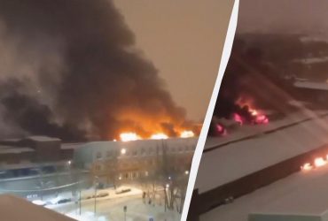 У Москві палає завод спеціалізованих автомобілів: чути вибухи (відео)