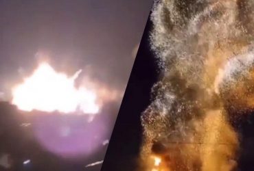 З'явився момент удару по кораблю Новочеркаськ (фото, відео)