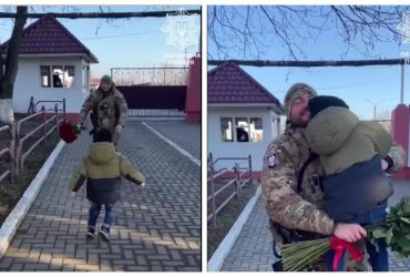 Зустріч маленького хлопчика з татом-воїном довела українців до сліз (відео)