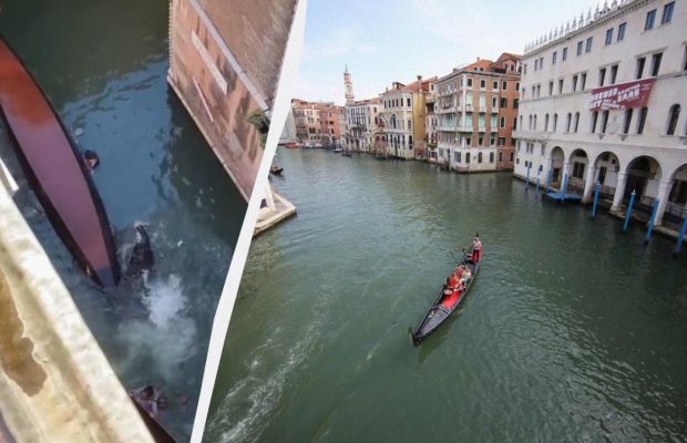 В Венеции туристы ослушались гондольера и оказались в ледяной воде: все ради селфи