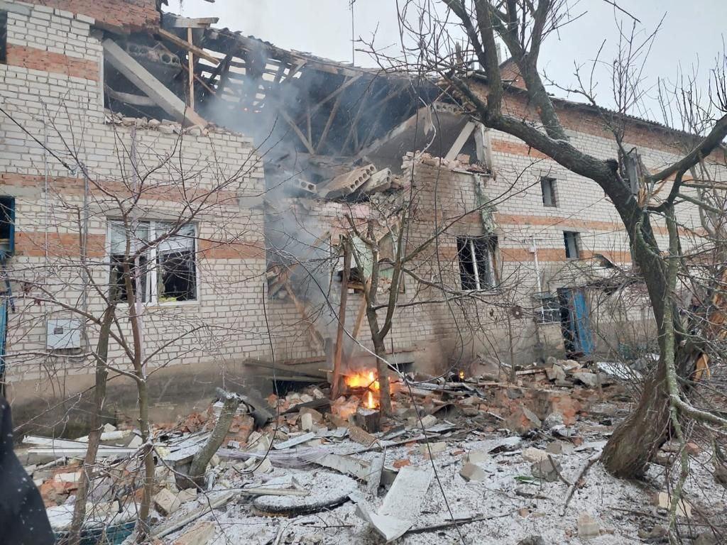 Є "приліт" дрона / фото t.me/Sumy_news_ODA Є "приліт" дрона / фото t.me/Sumy_news_ODA