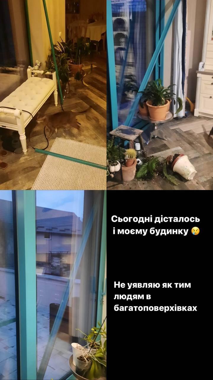 Тетяна Літвінова показала наслідки сьогоднішньої атаки/ instagram.com dzuiqtzirkidqqzrz