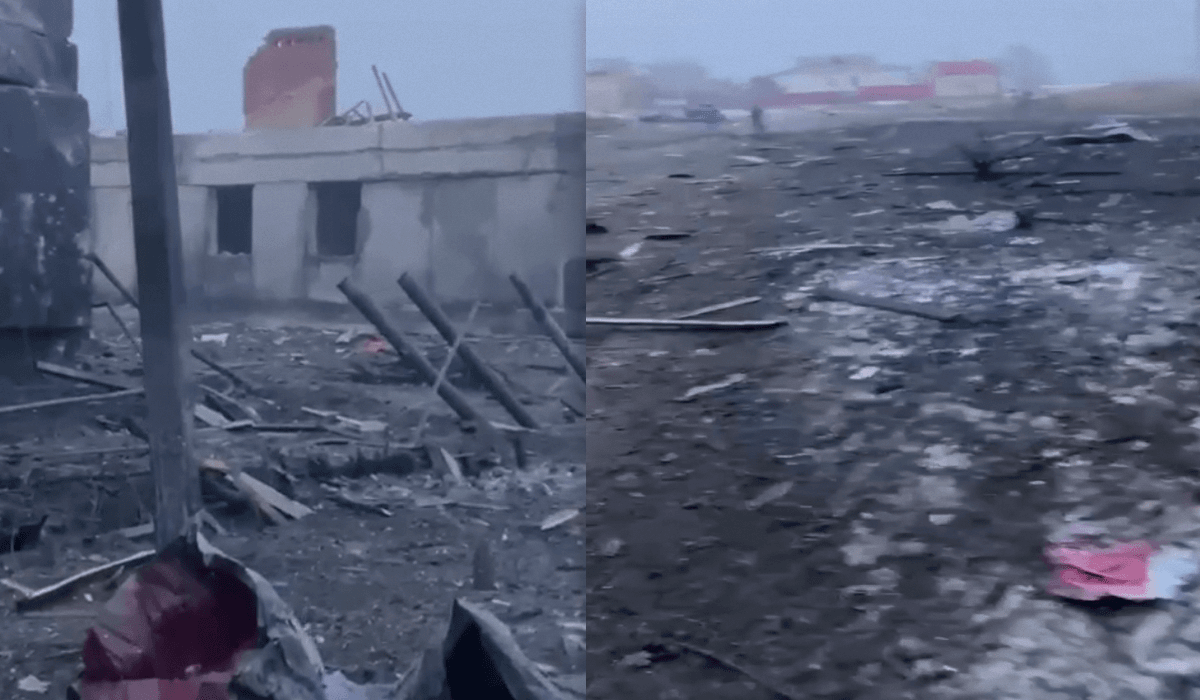 На Петропавловку у Росії впала ракета / колаж УНІАН, скриншот На Петропавловку у Росії впала ракета / колаж УНІАН, скриншот