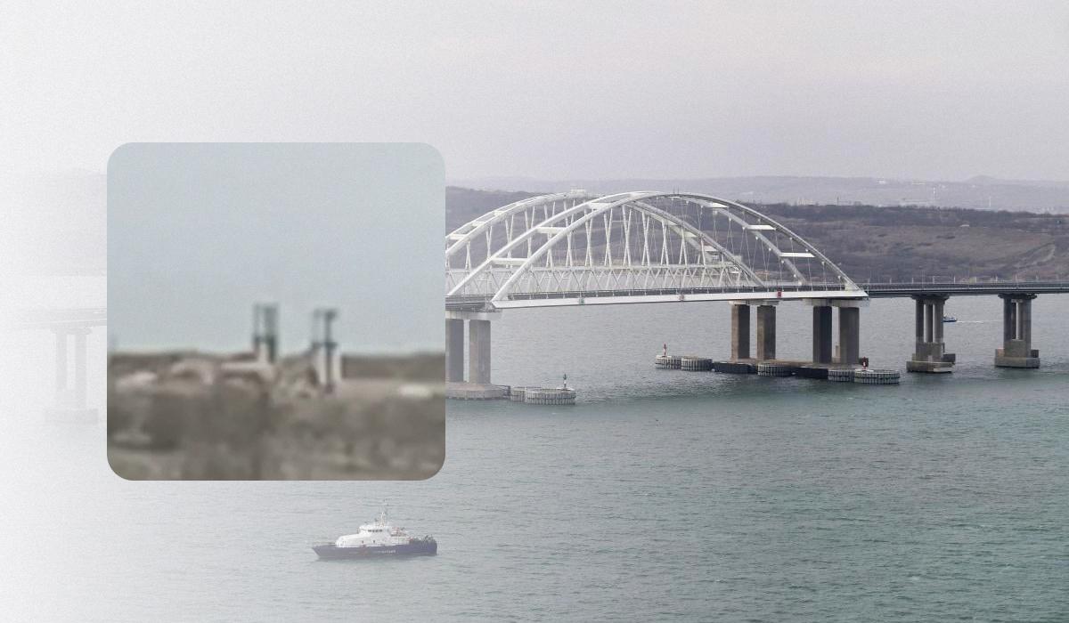 Партизани "Атеш" показали російську ППО біля Кримського мосту / колаж УНІАН, фото REUTERS, скріншот Партизани "Атеш" показали російську ППО біля Кримського мосту / колаж УНІАН, фото REUTERS, скріншот