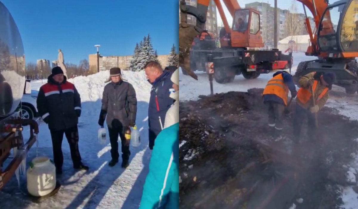 У Росії величезне місто Желєзногорськ сидить без світла і з холодними батареями / Колаж УНІАН, фото скріншот У Росії величезне місто Желєзногорськ сидить без світла і з холодними батареями / Колаж УНІАН, фото скріншот