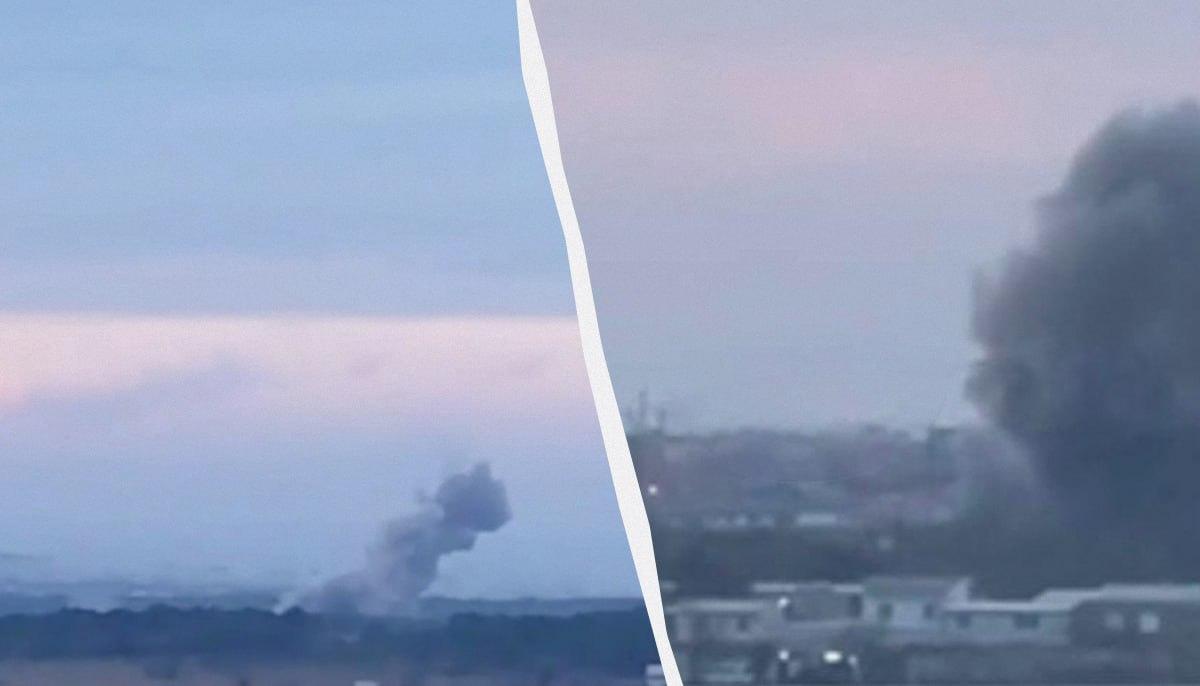 У Криму пролунали вибухи / Коллаж УНИАН / Скриншоты с видео У Криму пролунали вибухи / Коллаж УНИАН / Скриншоты с видео