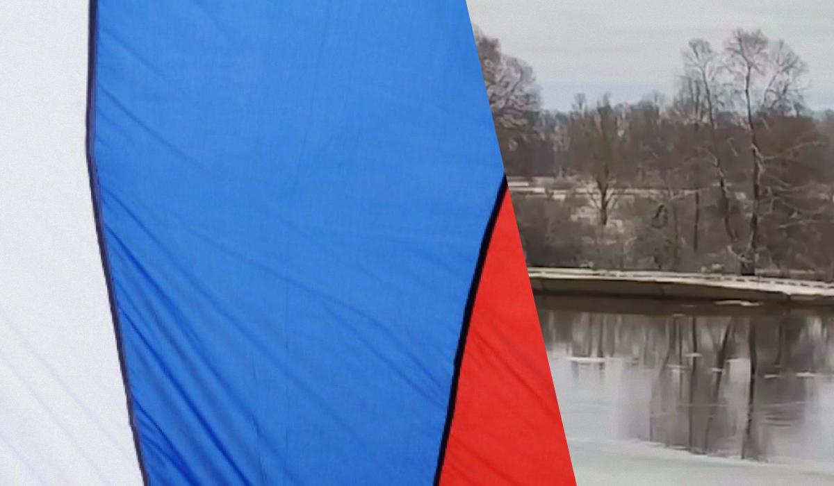Річка Десна принесла російський "подарунок" в Україну / колаж з фото УНІАН та скріншоту Річка Десна принесла російський "подарунок" в Україну / колаж з фото УНІАН та скріншоту