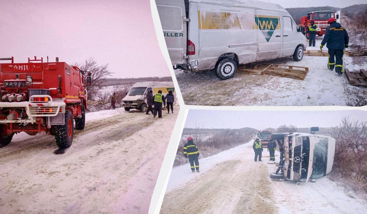 в Одесской области из-за непогоды начались проблемы на дорогах / коллаж УНИАН, фото ГСЧС в Одесской области из-за непогоды начались проблемы на дорогах / коллаж УНИАН, фото ГСЧС